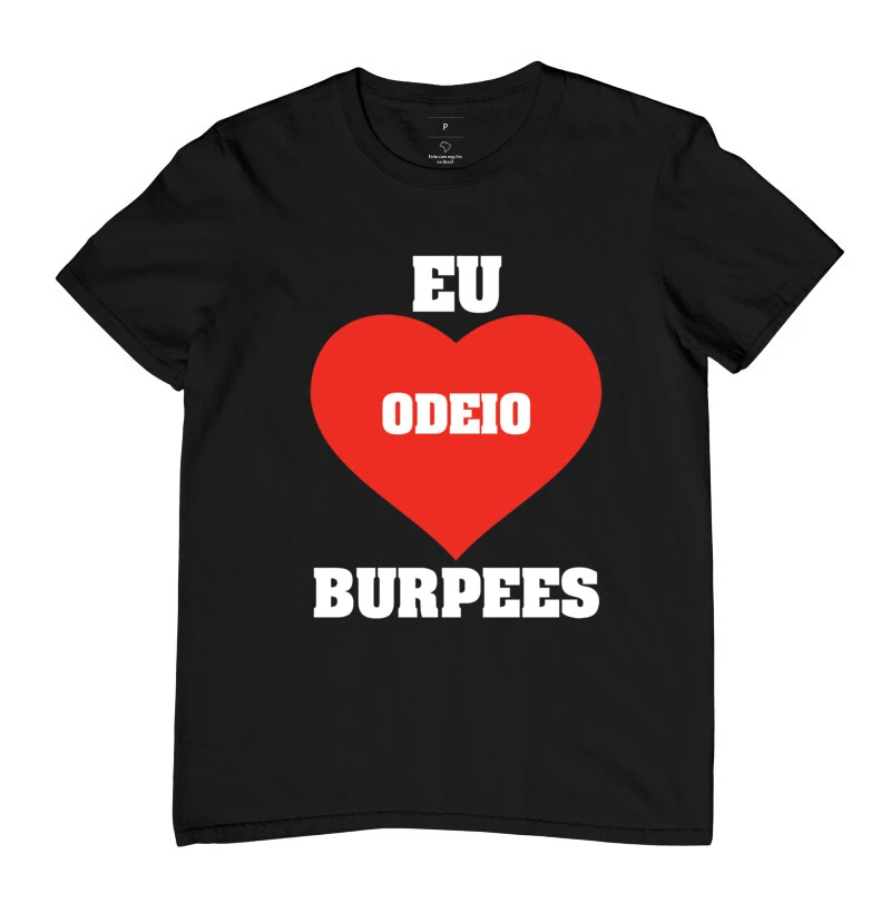 Eu odeio burpees branco