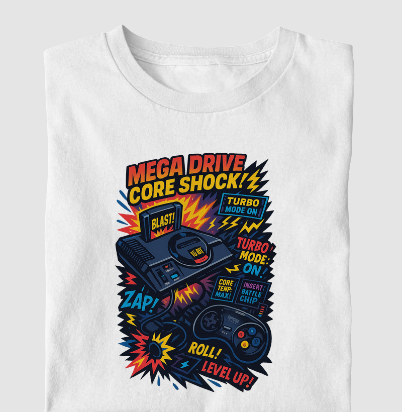 Console Vetor Mega Drive Core Shock