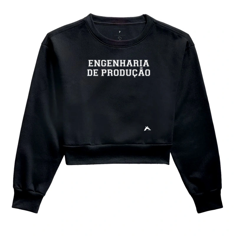 Moletom Cropped Engenharia de Produção Classic