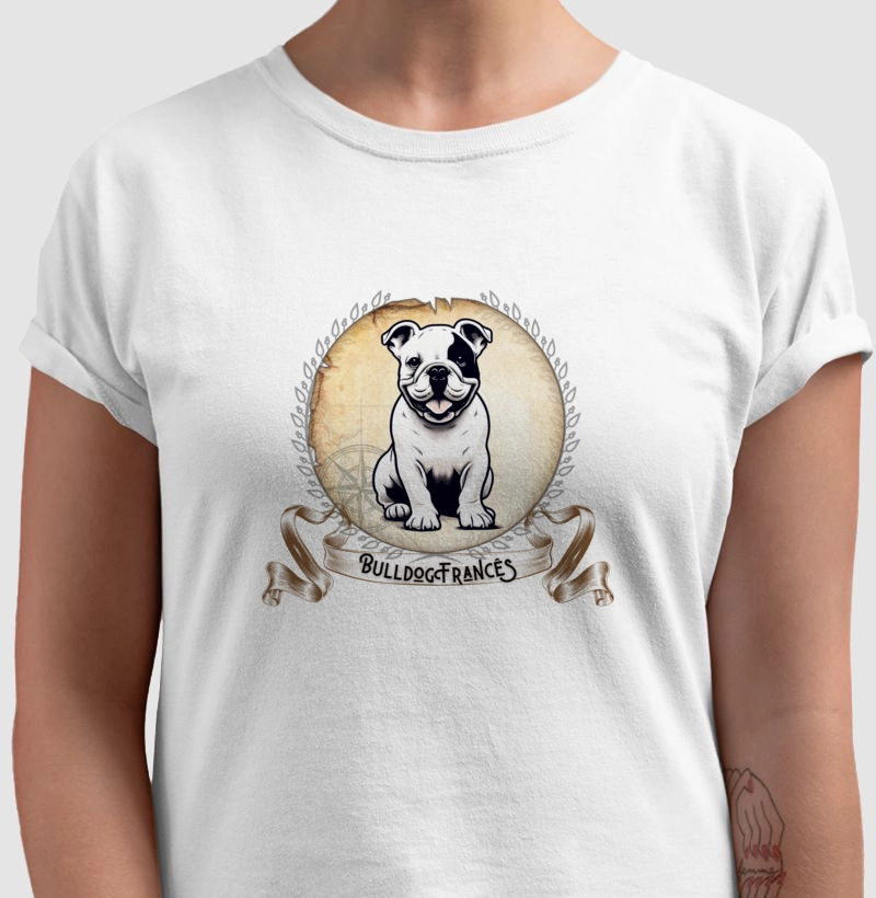Camiseta Buldogue Francês Brasão!
