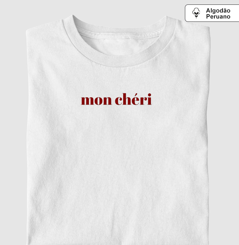 Camiseta Algodão Peruano Mon Chéri