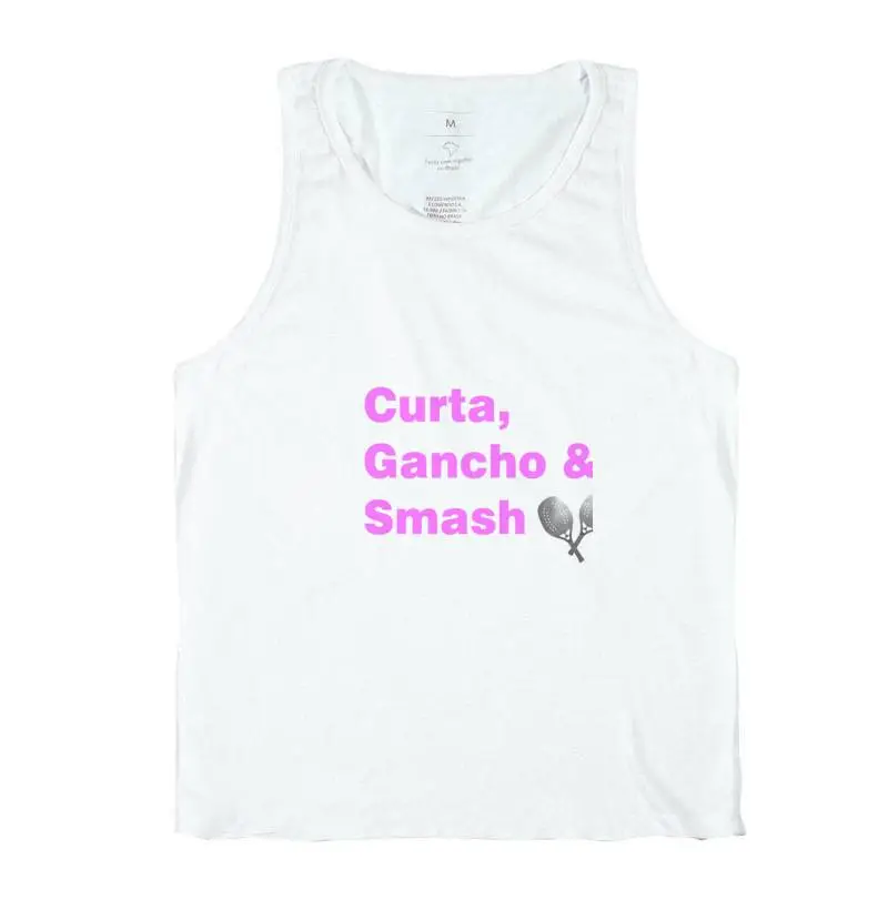 Moletom Branco Gancho Curta & Smash Rosa