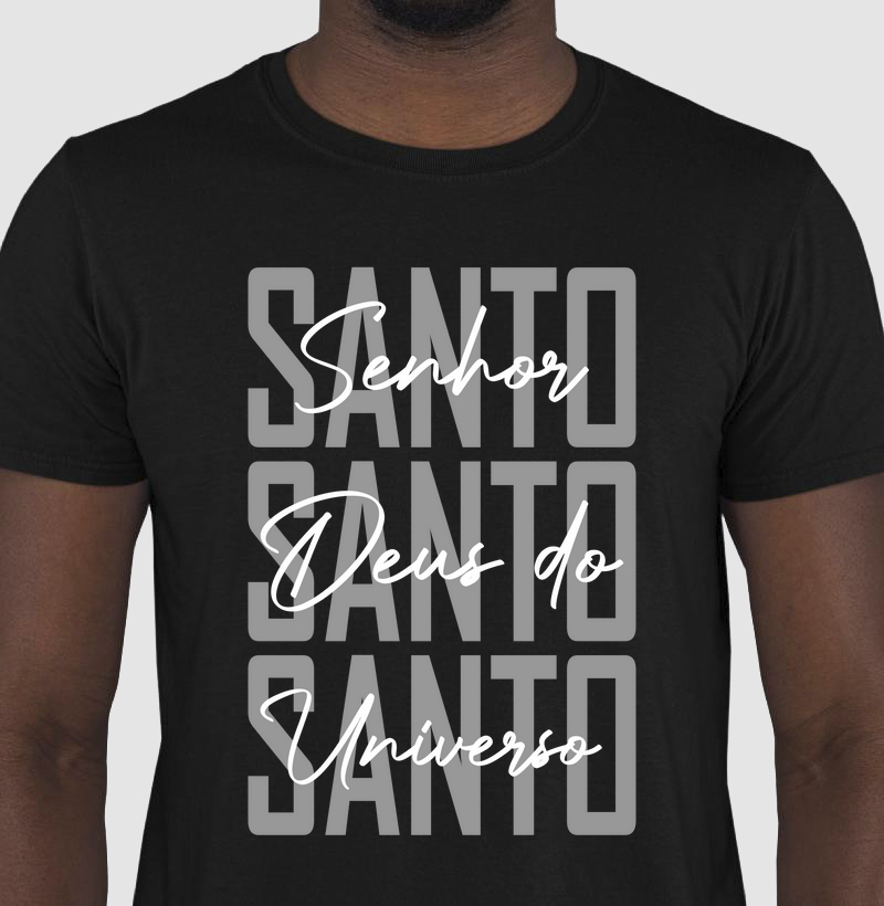 Camiseta Santo Santo Santo