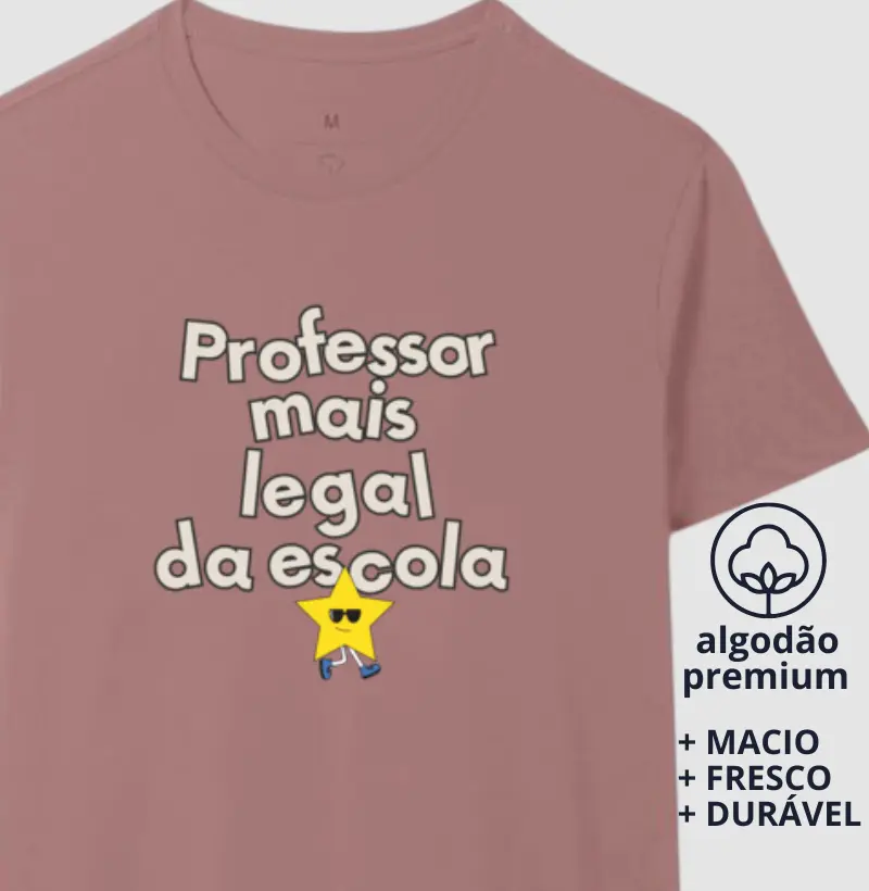 Camiseta Professor Mais Legal da Escola