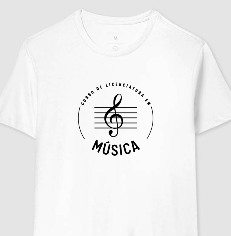 Camiseta "Curso  de Música - Licenciatura"