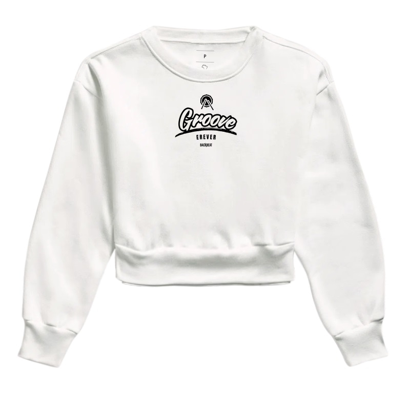 Cropped Moletom Backbeat Groove - Off White