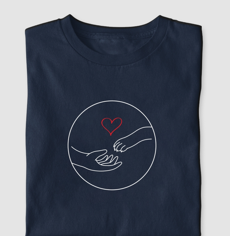 Estampa H20 - não compre amor, adote. Camiseta cachorro salsicha