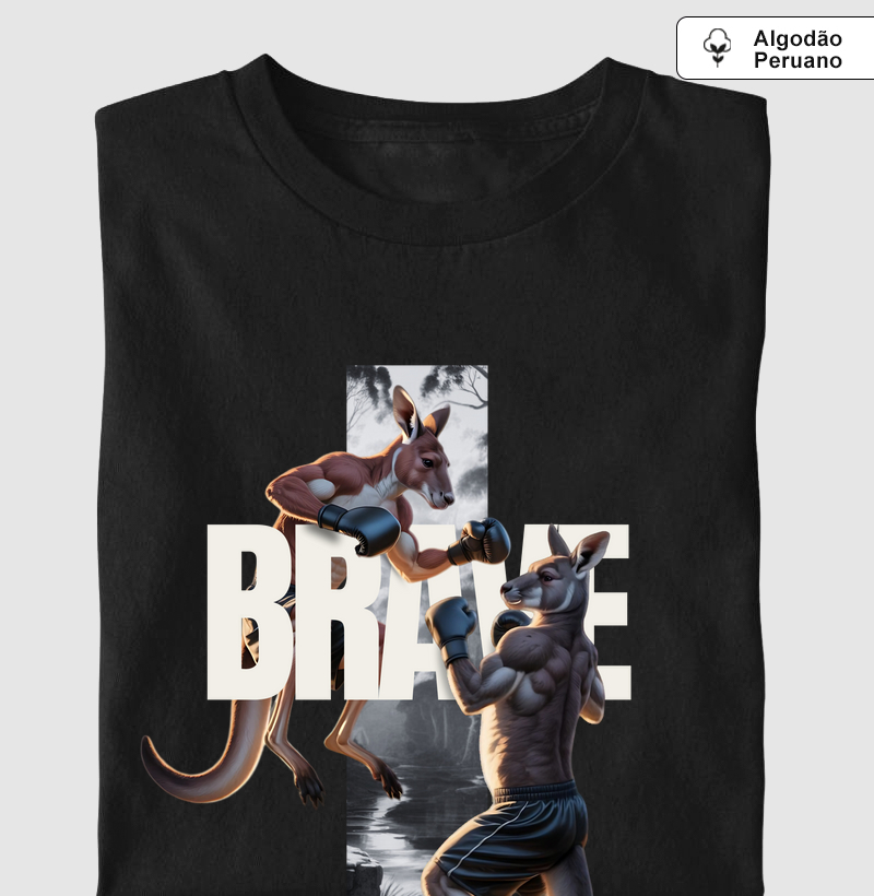 Camiseta "Brave" - O Espírito do Lutador