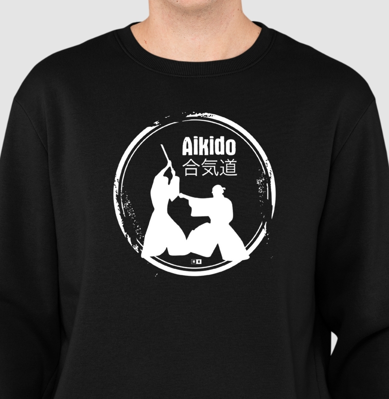 AIKIDO CIRCLE BLACK AND WHITE
