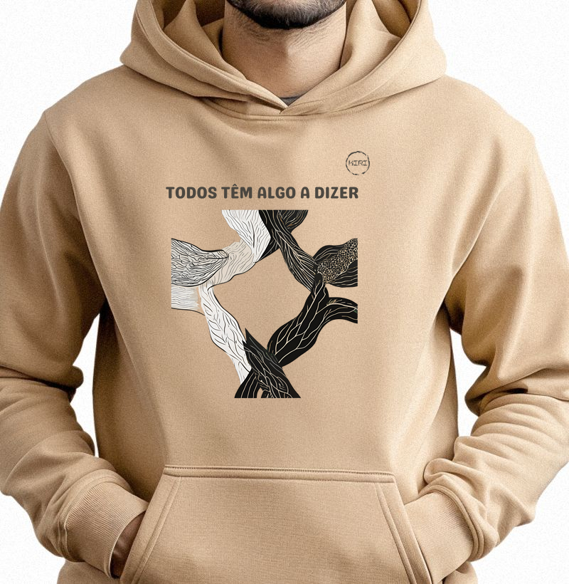 Moletom Capuz KIRI - Todos tem Algo a Dizer - Min