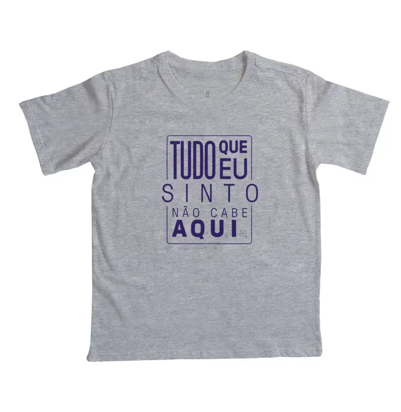  Camiseta Mini "Tudo que eu sinto"