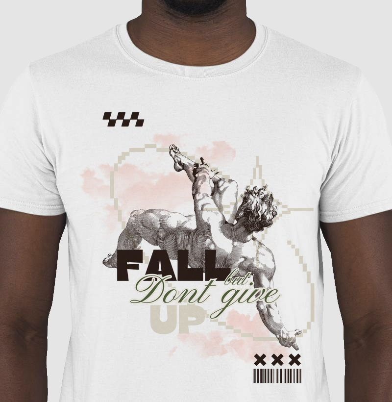 Cami Clássica — Fall but don't give up