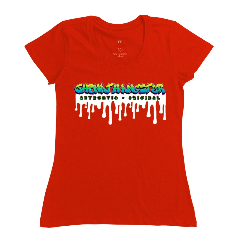 Camiseta feminina Grafith Yellowblue