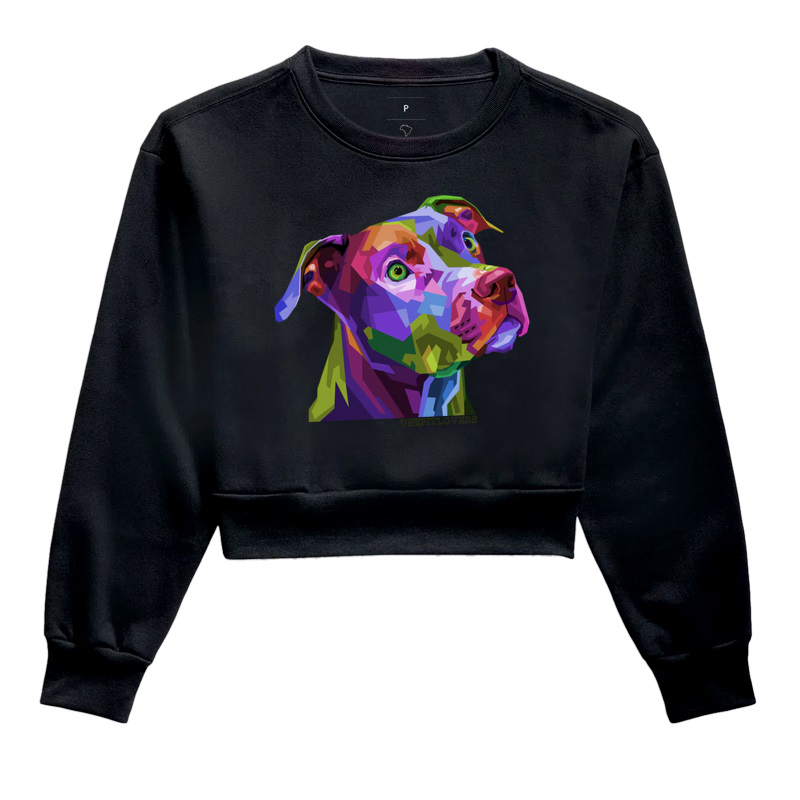 PIT BULL PINTURA GEOMETRICA