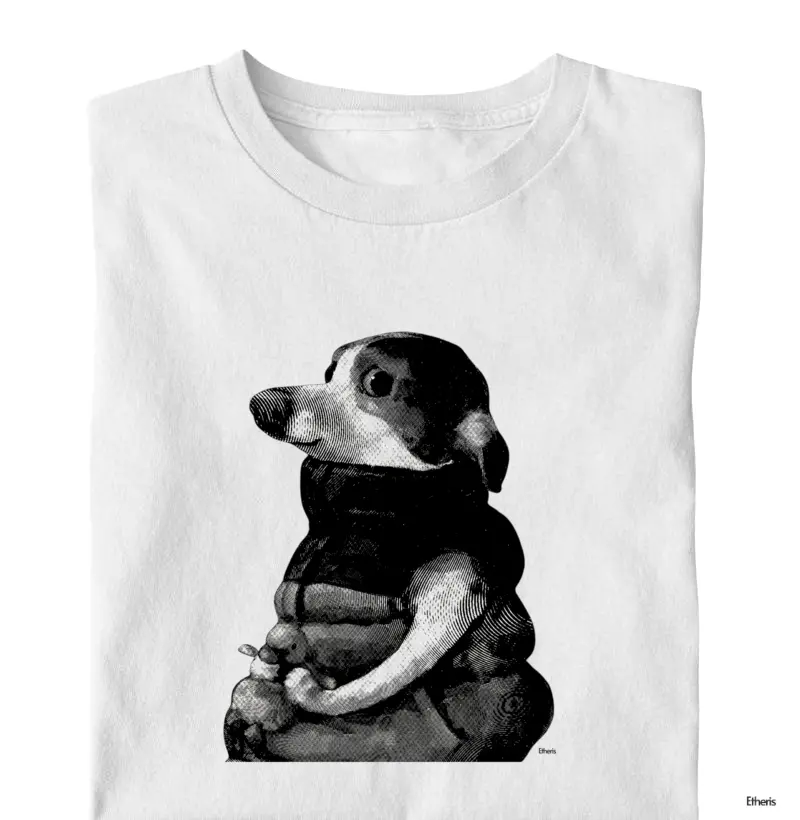 Camiseta Infantil Masculina Estampa "Será que vou?" Etheris - Branco