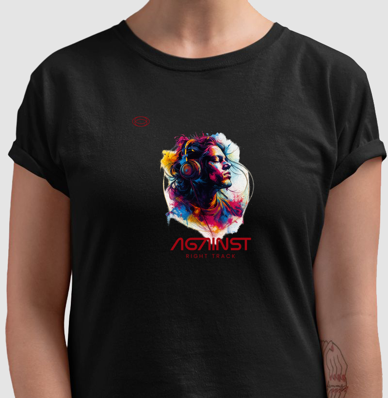 Camiseta ouvindo musica