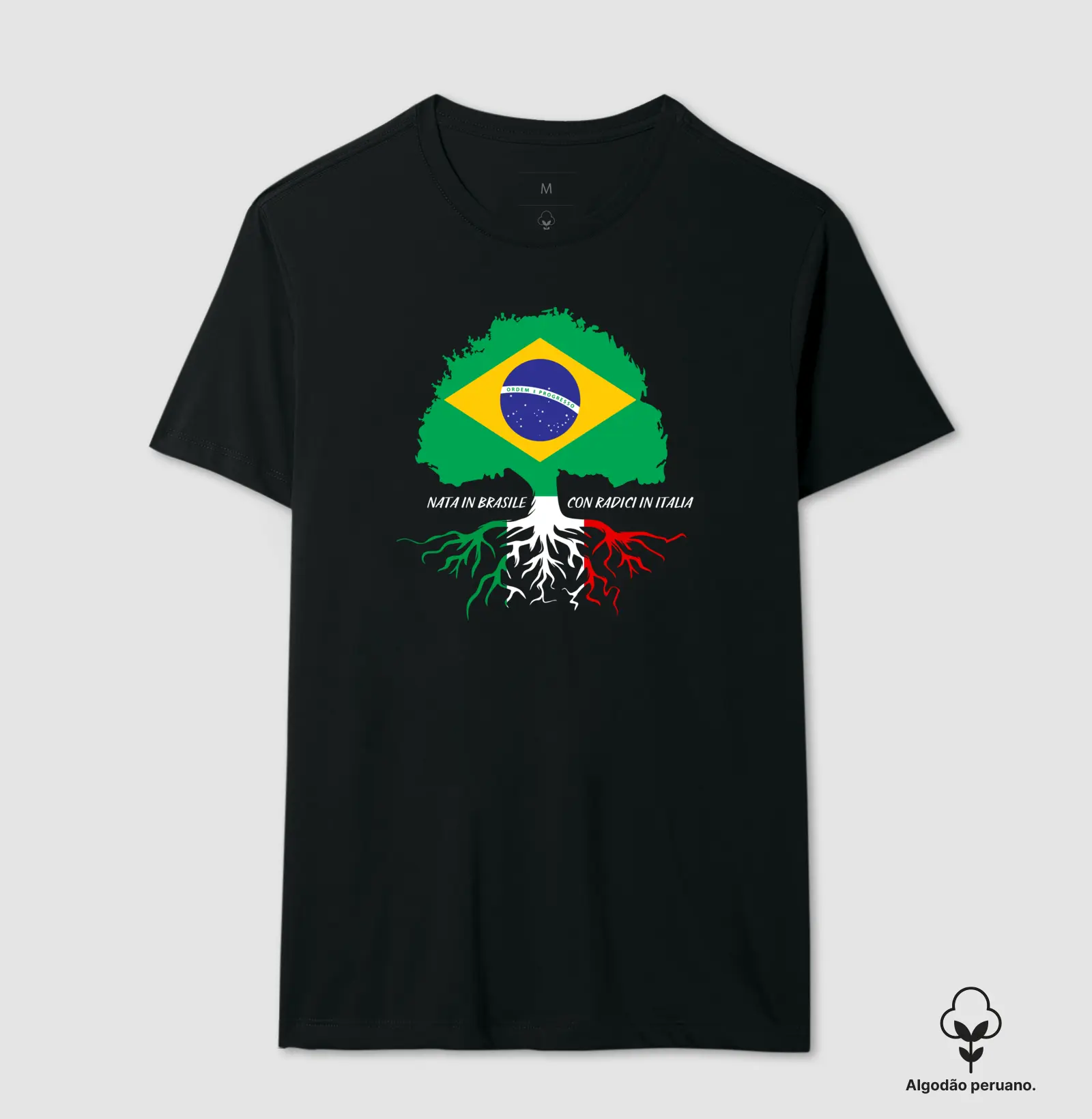 Nascida no Brasil com raízes na Itália