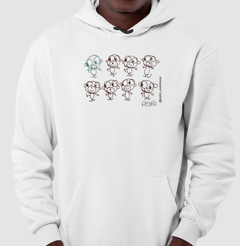 MOLETOM CAPUZ - MACAQUINHOS