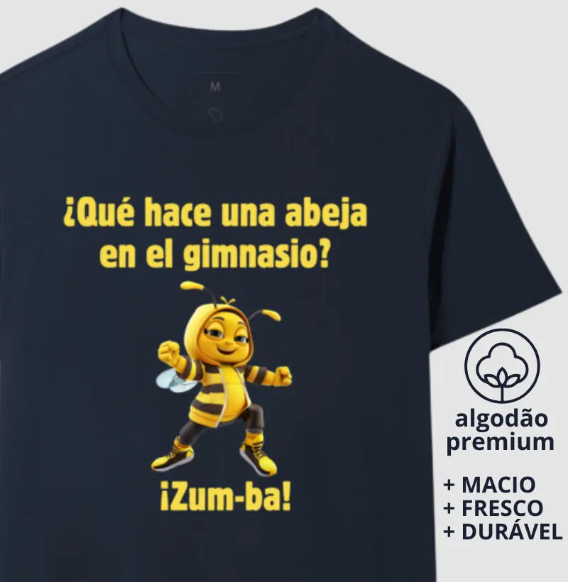 Camiseta ¿Qué hace una abeja en el gimnasio? 
