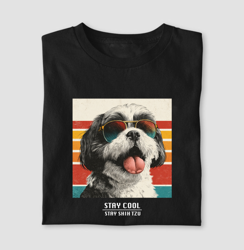 Camiseta Stay Cool Stay Shih Tzu