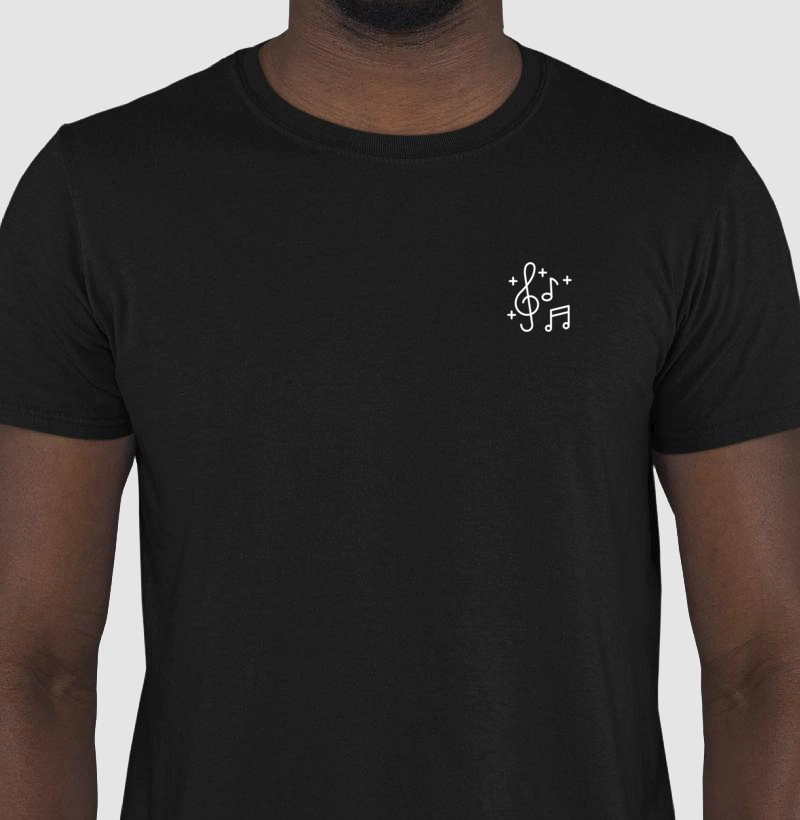 Camisa Musica minimalista alta qualidade mod15