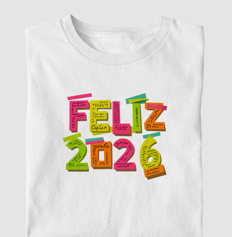Feliz 2026 com post its