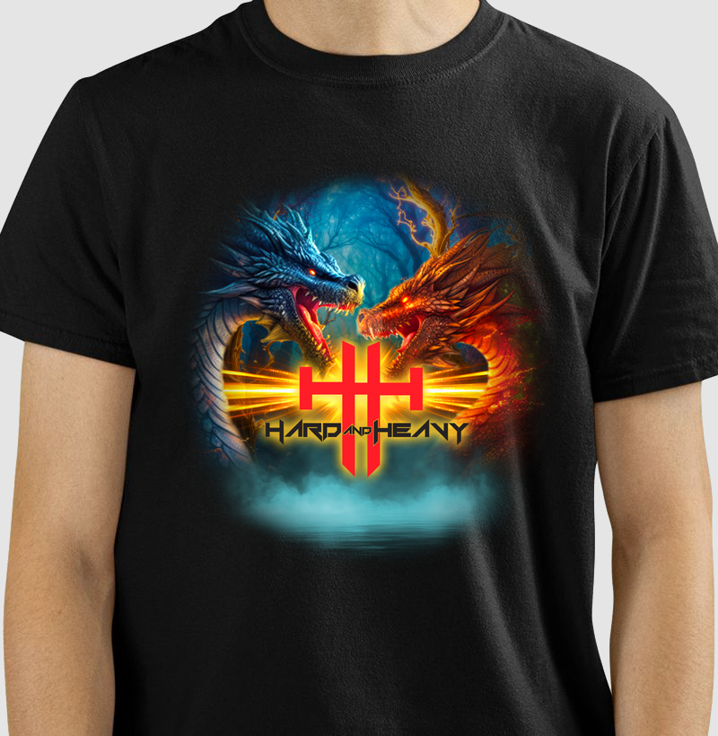 CAMISETA HARD AND HEAVY - DRAGONS