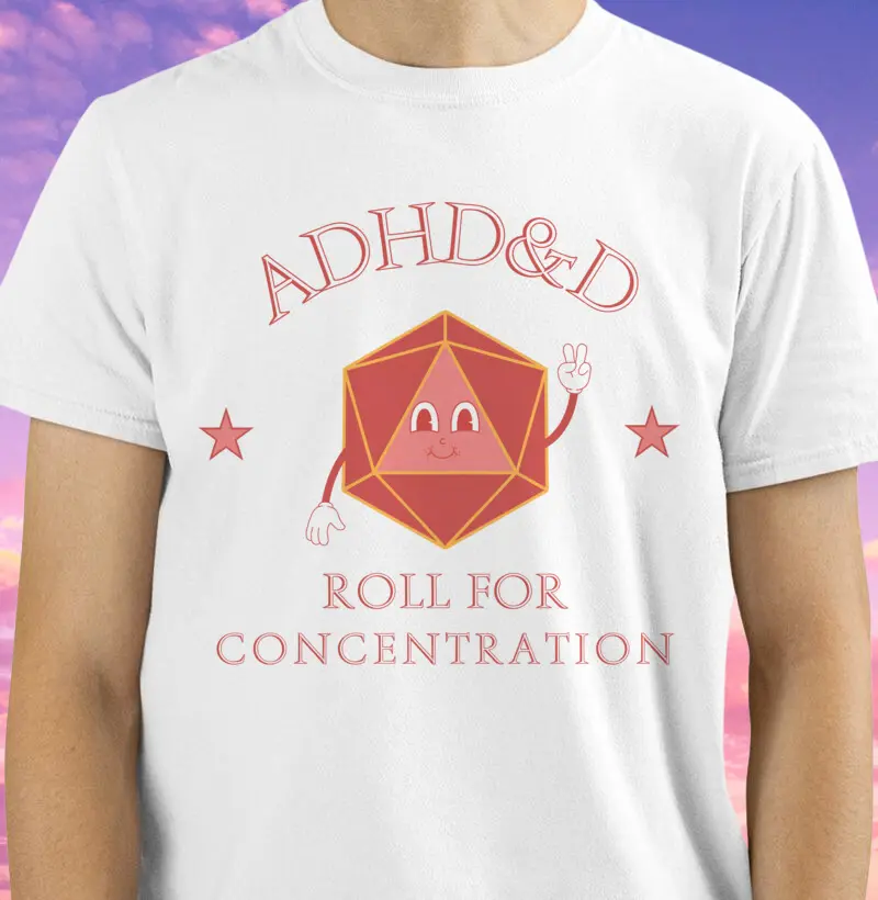 Camiseta ADHD&D