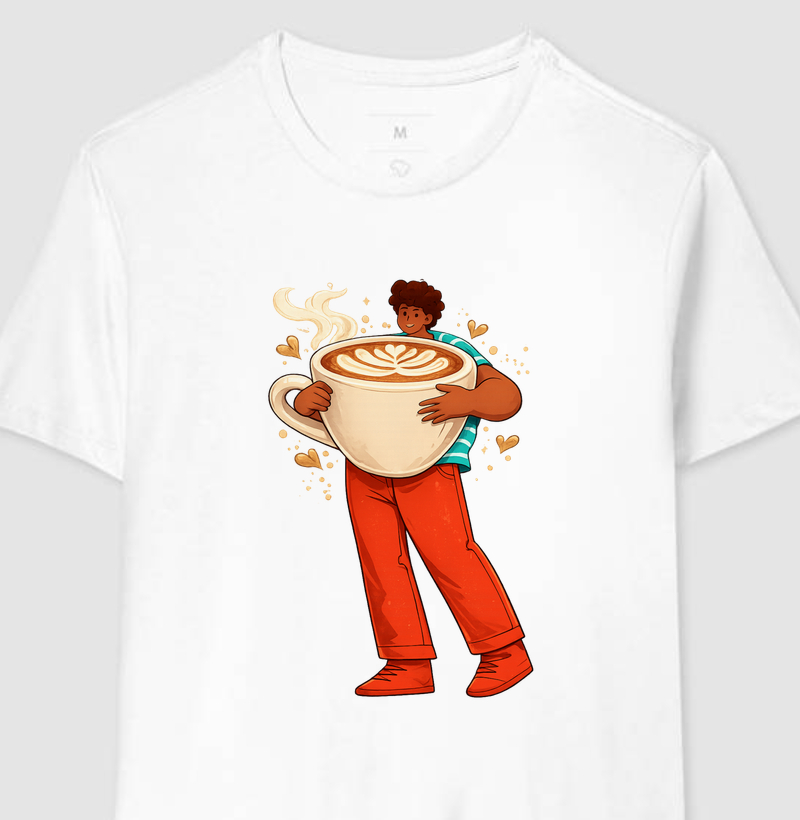 Camiseta - Amor em Forma de Café ☕❤️