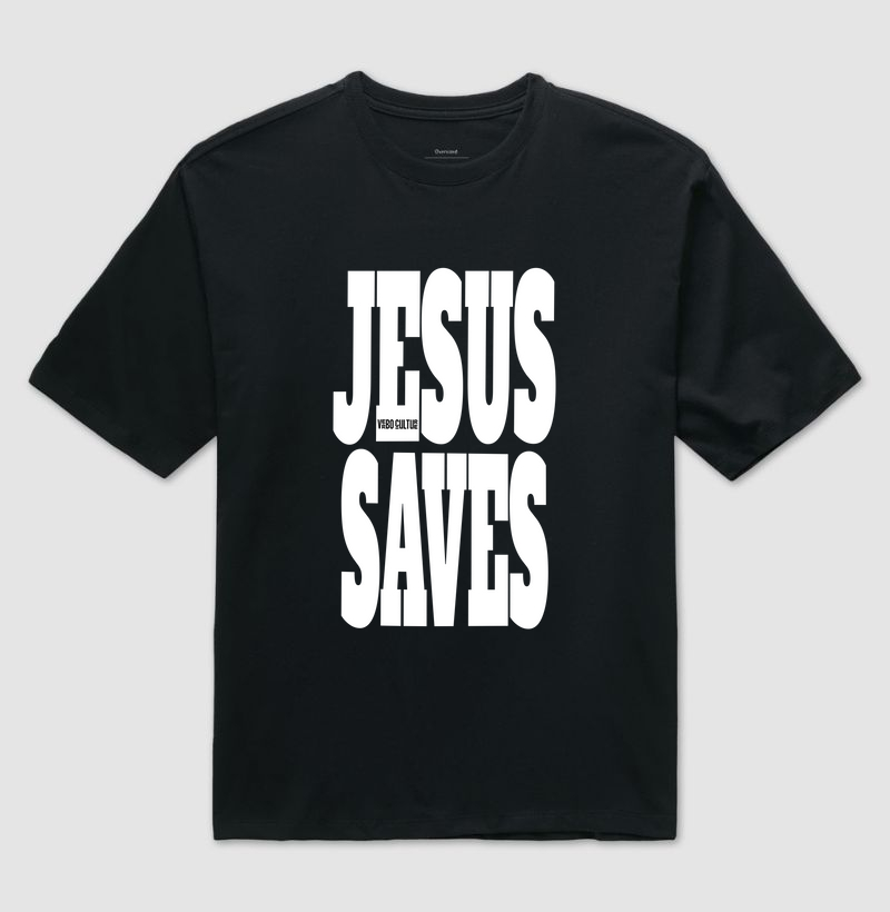 CAMISETA OVERSIZED "JESUS SAVES"