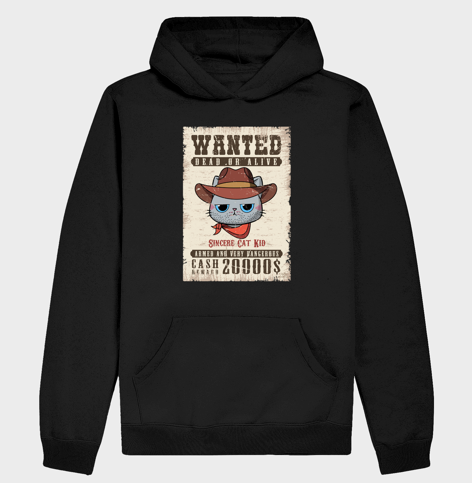 Camiseta Wanted Cat Kid