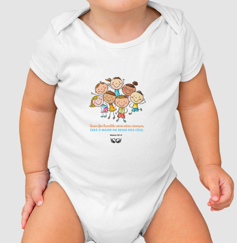 Body Infantil Quem for humilde como essa criança.