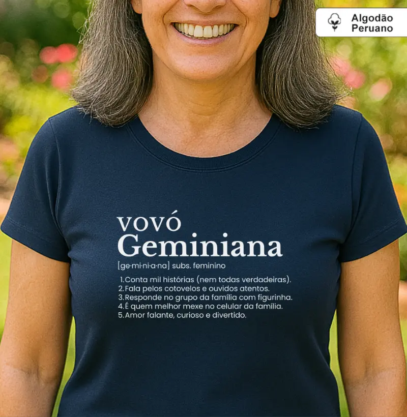 Avó geminiana (signos) (algodão peruano)