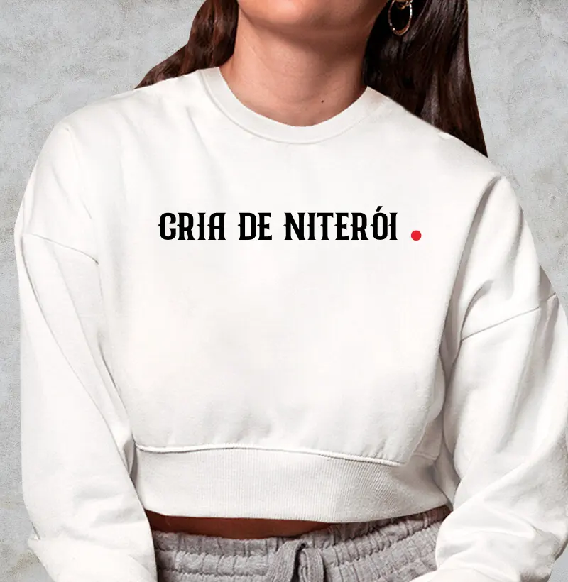 Moletom Cropped Cria de Niterói