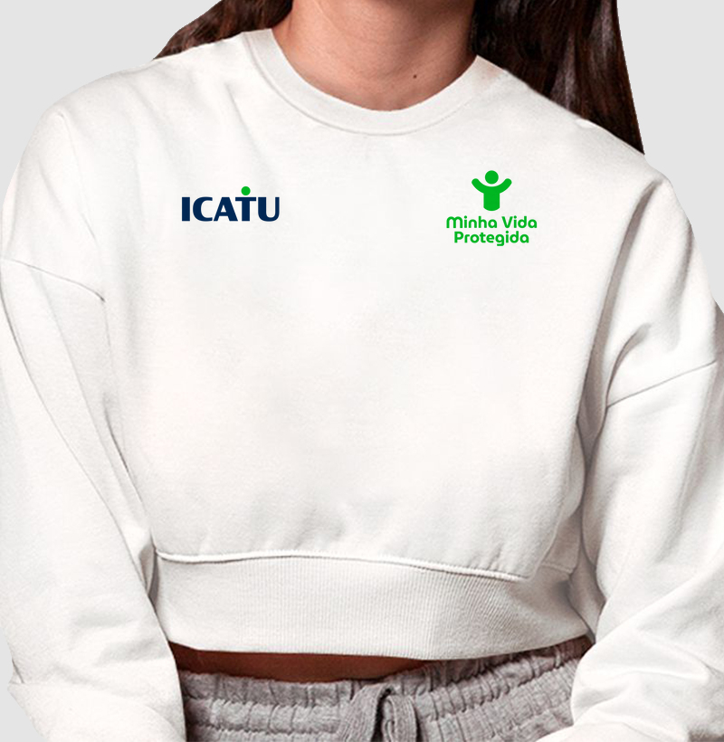 Icatu + Minha Vida Protegida (Moletom Cropped)