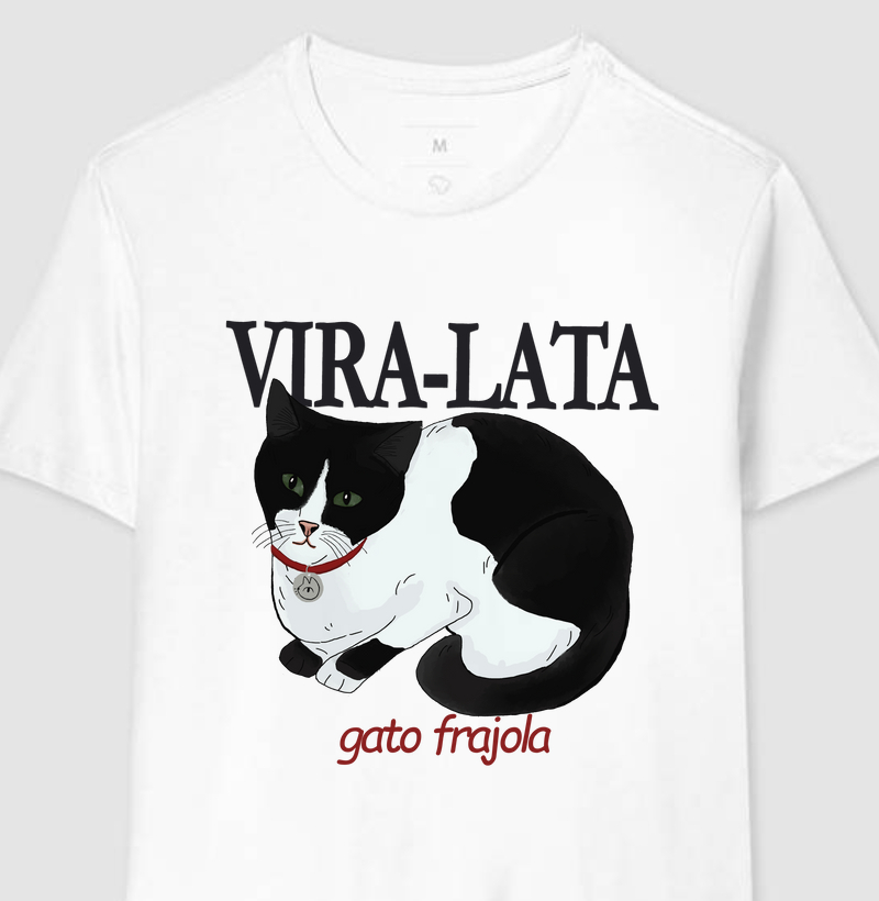 Camiseta Vira-Lata - Gato Frajola