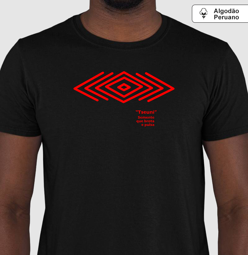 T-shirt Indígena- Grafismo "Tseuni"