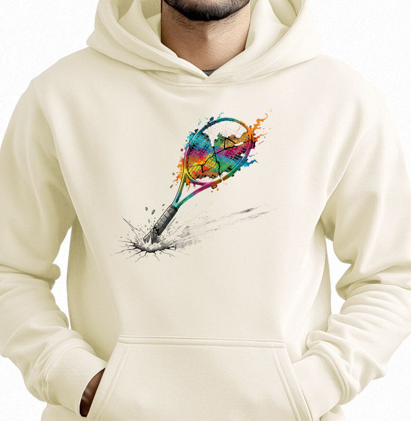 Raquete quebrada - moletom com capuz