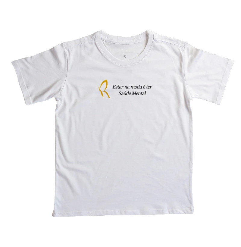Camiseta Infantil ESTAR NA MODA É TER SAÚDE MENTAL 1