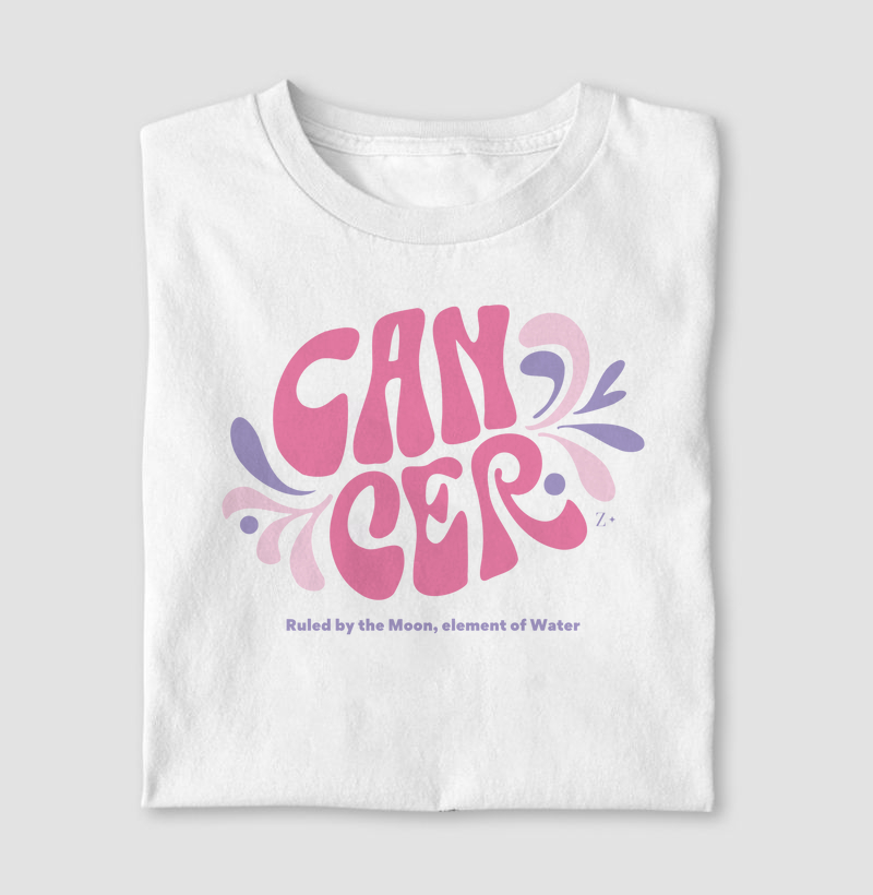 Camiseta Signos CÂNCER - CÂNCER LETTRING
