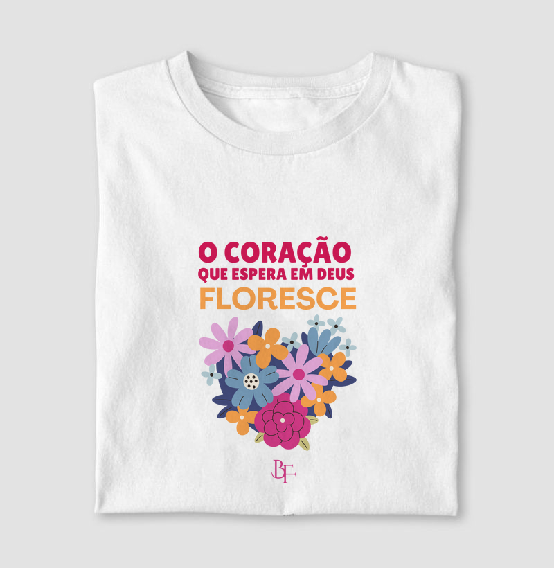 O coração que espera em Deus floresce - Rosa