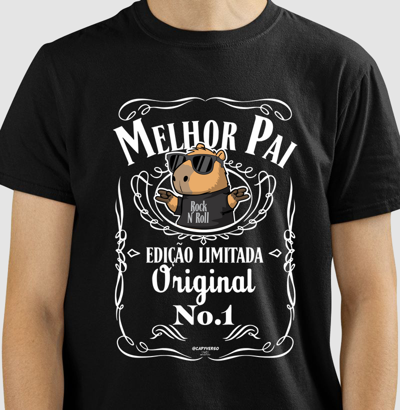Camiseta Capivara Pai Rock