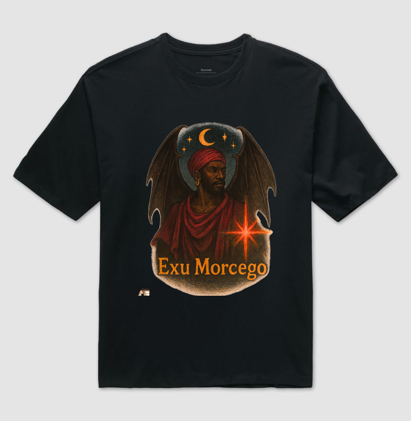 Camiseta Aruanda ê Exu Morcego 100% Algodão