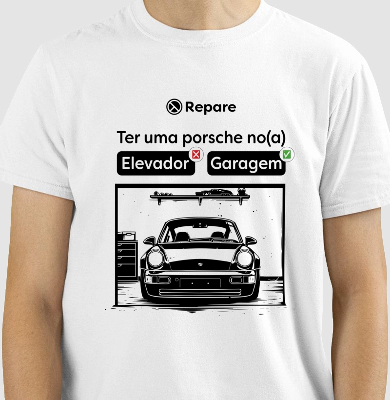 Porsche na garagem