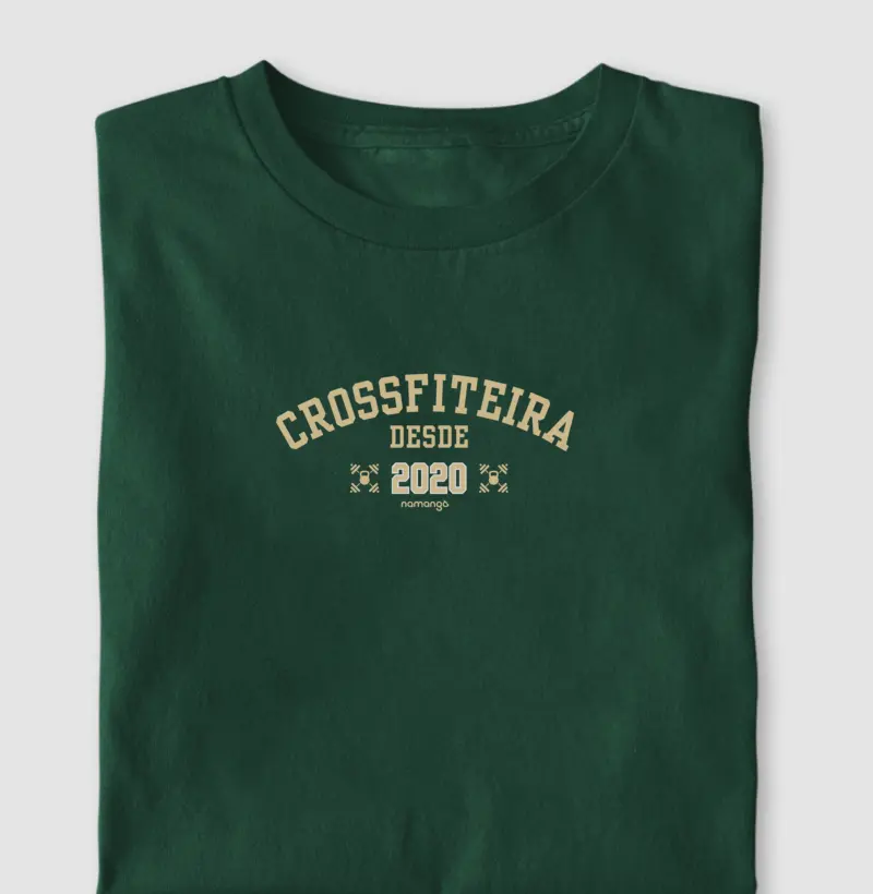 "Crossfiteira Desde 2020" - ANO Personalizável  (ANTES DE COMPRAR NOS ENVIE PELO WHATSAPP O ANO QUE DESEJA NA ESTAMPA) - 83 9 9677 1628