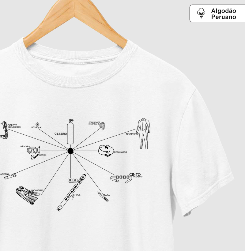 Equipamentos de Mergulho - Fundo Claro