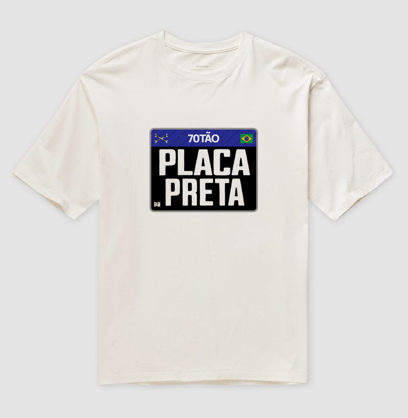 70tão Placa Preta