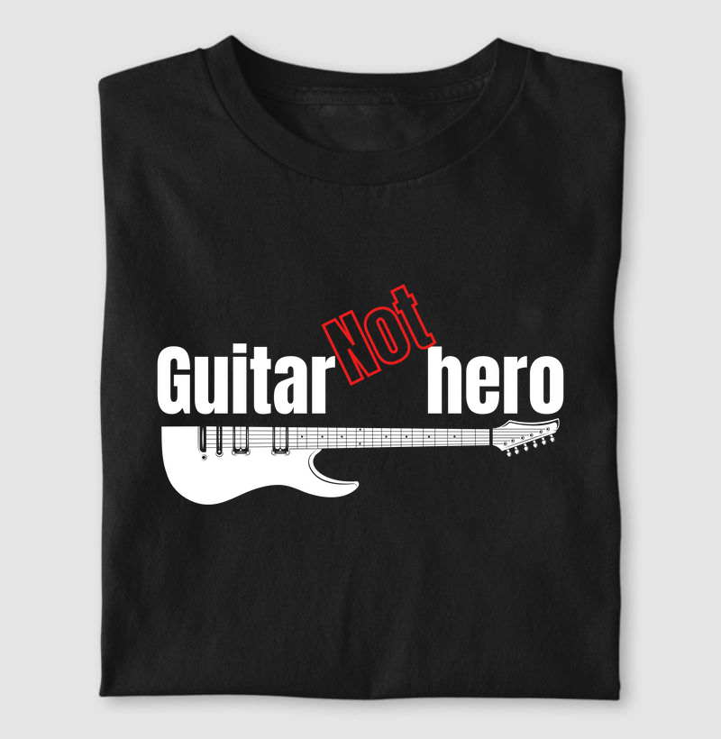 CAMISETA GUITAR NOT HERO