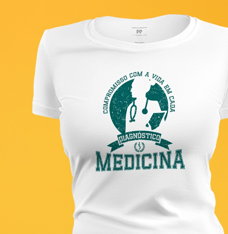 Camiseta Medicina diagnóstico - feminina