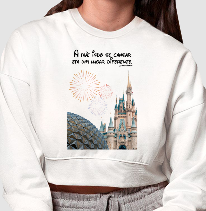 A mãe indo se cansar